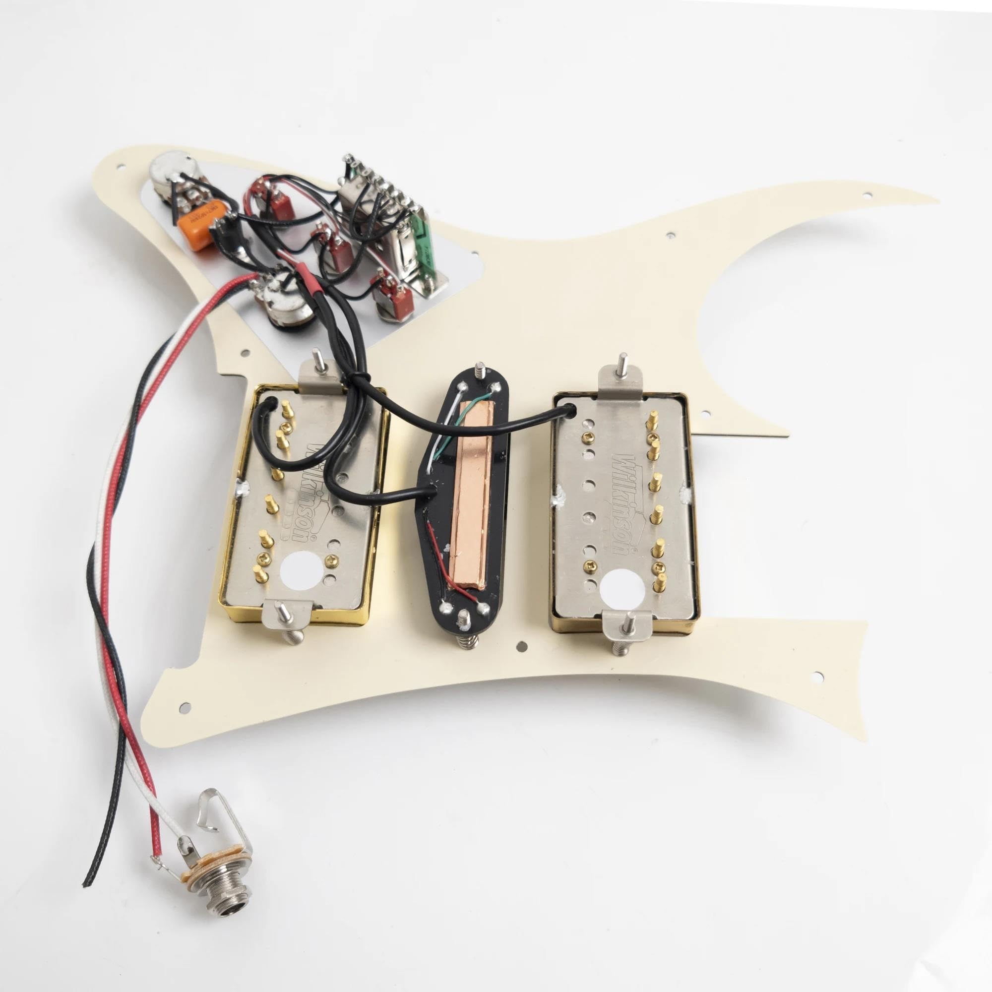 Do gitar elektrycznych RG gitara wstępnie okablowana załadowana maskownica z rozdzielaniem cewki Alnico 5 zestaw przetworników Humbucking HSH Zestaw Przetworników Pickguard