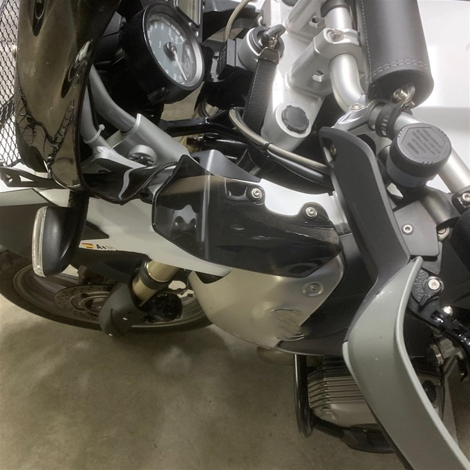 Panneau Latéral Déflecteur Pare-Brise Moto Sport - Compatible BMW R1200GS Adventure 2004-2012 - Version Claire