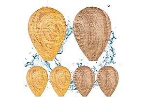 6 Pack Waterproof Wasp Nest Decoy, Outdoor Wasp Deterrent