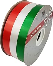 BOLIS Nastrino Italia Tricolore 50 Mm X 100 M, Verde,Bianco e Rosso, unità