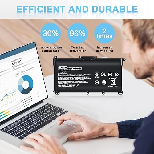 Miniatura 6 de IEFUU TF03XL - Batería para portátil compatible con HP Pavilion X360 920070-855 45.9 ft-cd0003dx 45.9 ft-cd0001dx 15-cc0xx 15-cc1xx 15-cc123cl