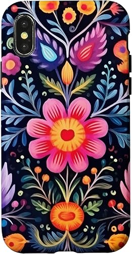 Miniatura 7 de Funda para iPhone 1212 Pro de arte popular mexicano bordado floral patrimonio otomi