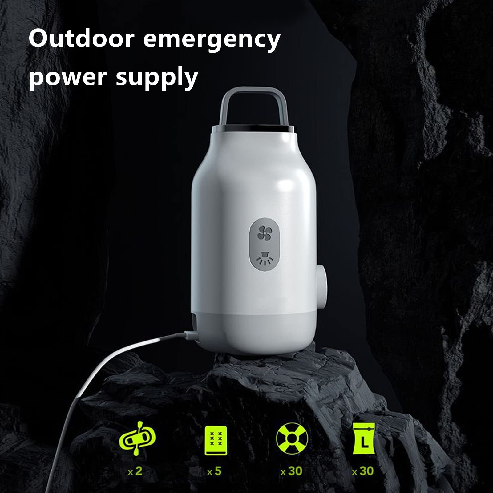 Mini Inflador Eléctrico Portátil 3000mAh Bomba de Aire USB para