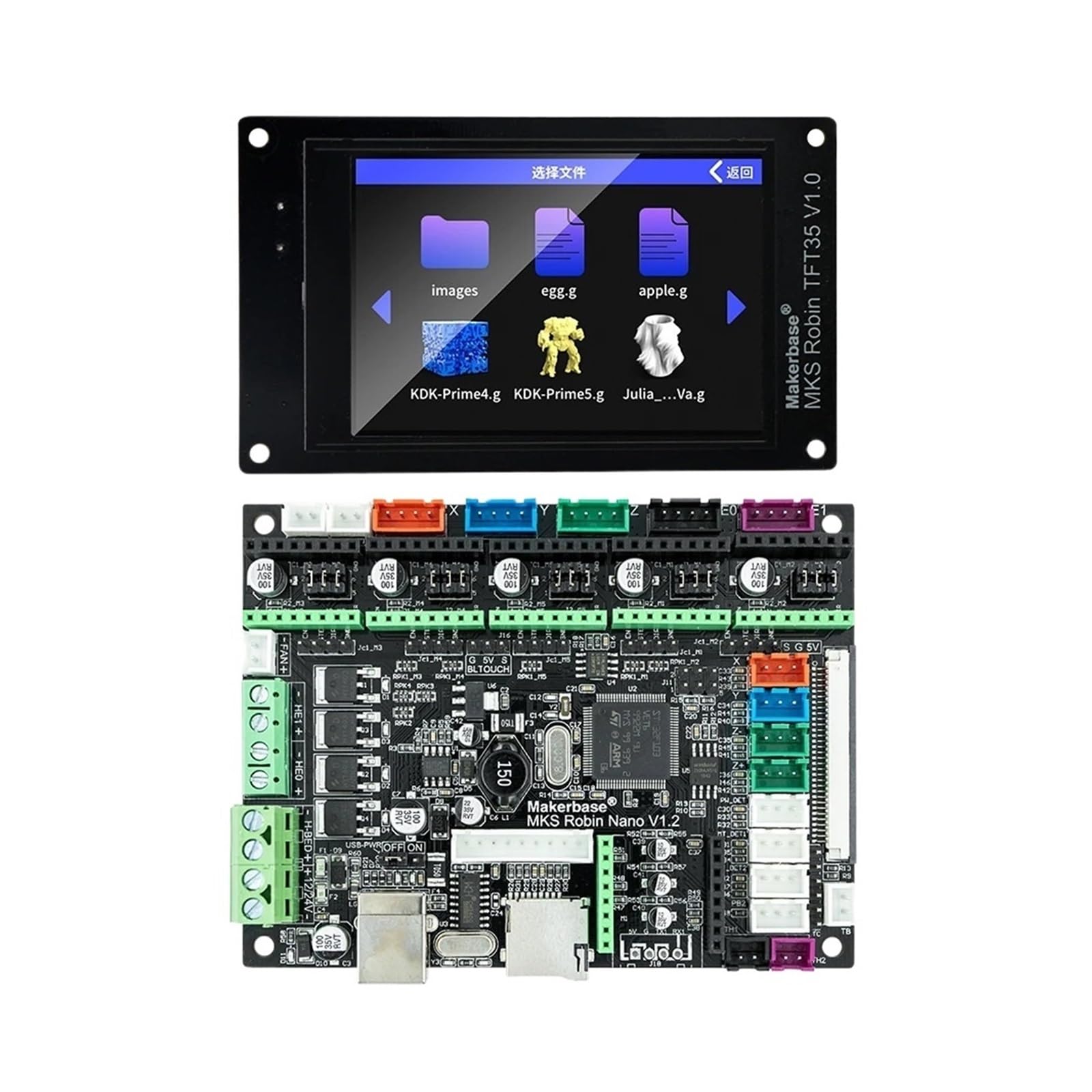 Carte Mère De Carte De Contrôle D'imprimante 3D V1.2, Compatible Avec Robin Nano,(Package3)