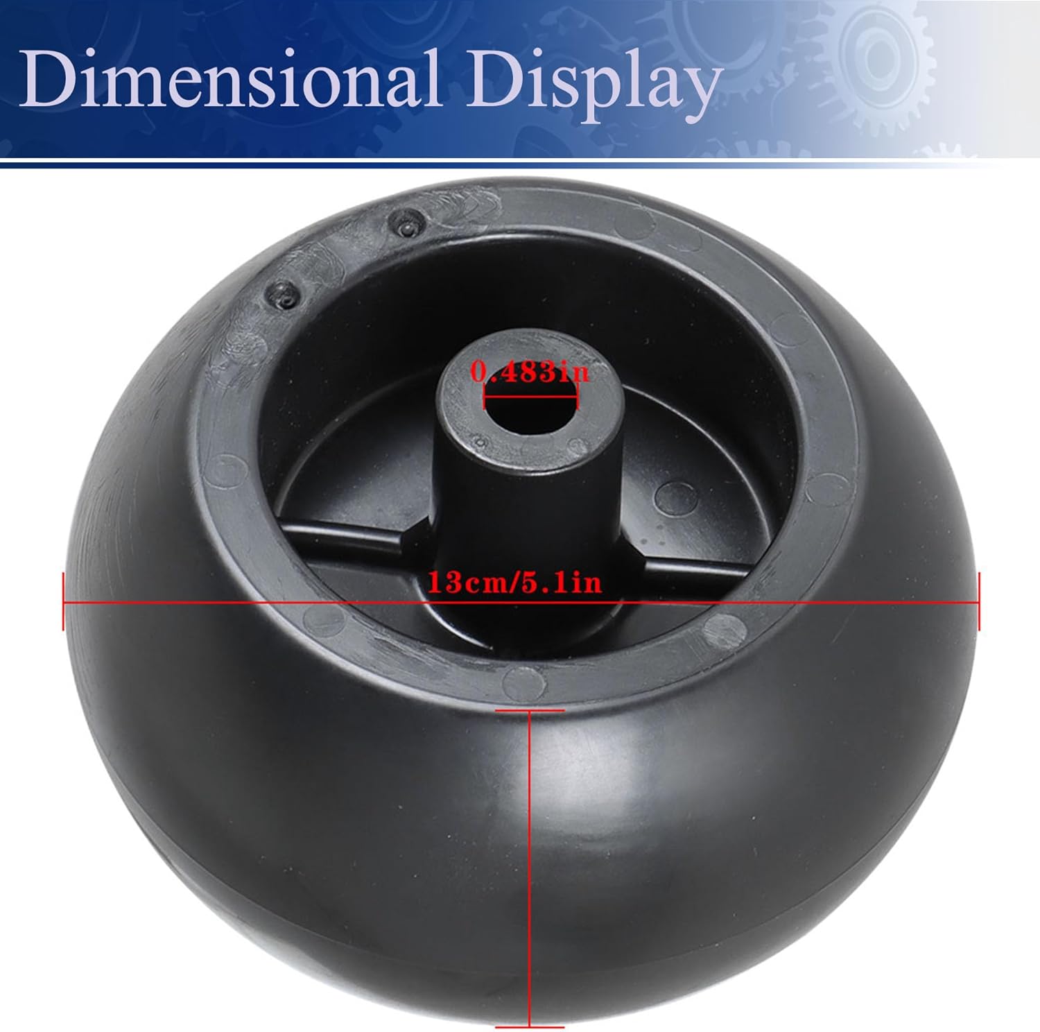 6Pcs Mower Deck Wheels Replacement for Hustler 788166 31997 781567 781708 with Hardware Kit