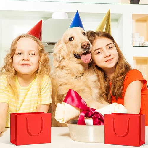 Miniatura 6 de Fainne 24 bolsas de regalo extra pequeñas de 4 x 5 x 2 pulgadas, mini bolsas de regalo con asas, bolsas de tarjetas de regalo para boda, baby