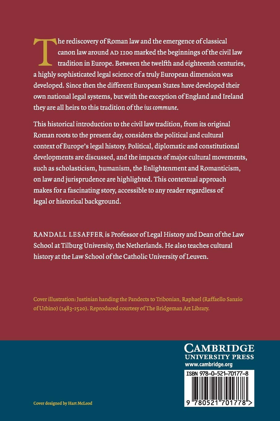 European Legal History: A Cultural and Political Perspective