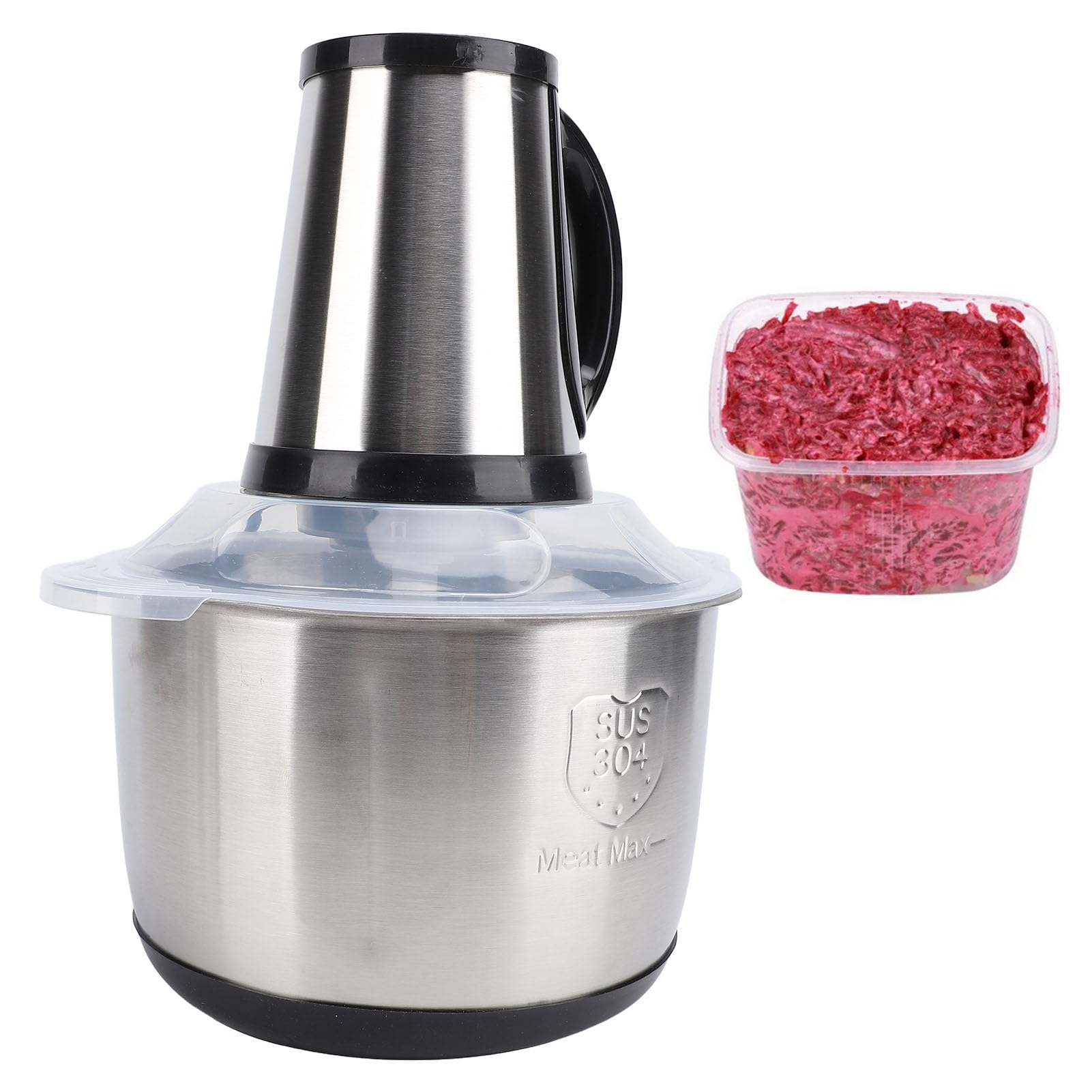 AMZCHEF Electric Kitchen Chopper With L Stainless Steel Bowl