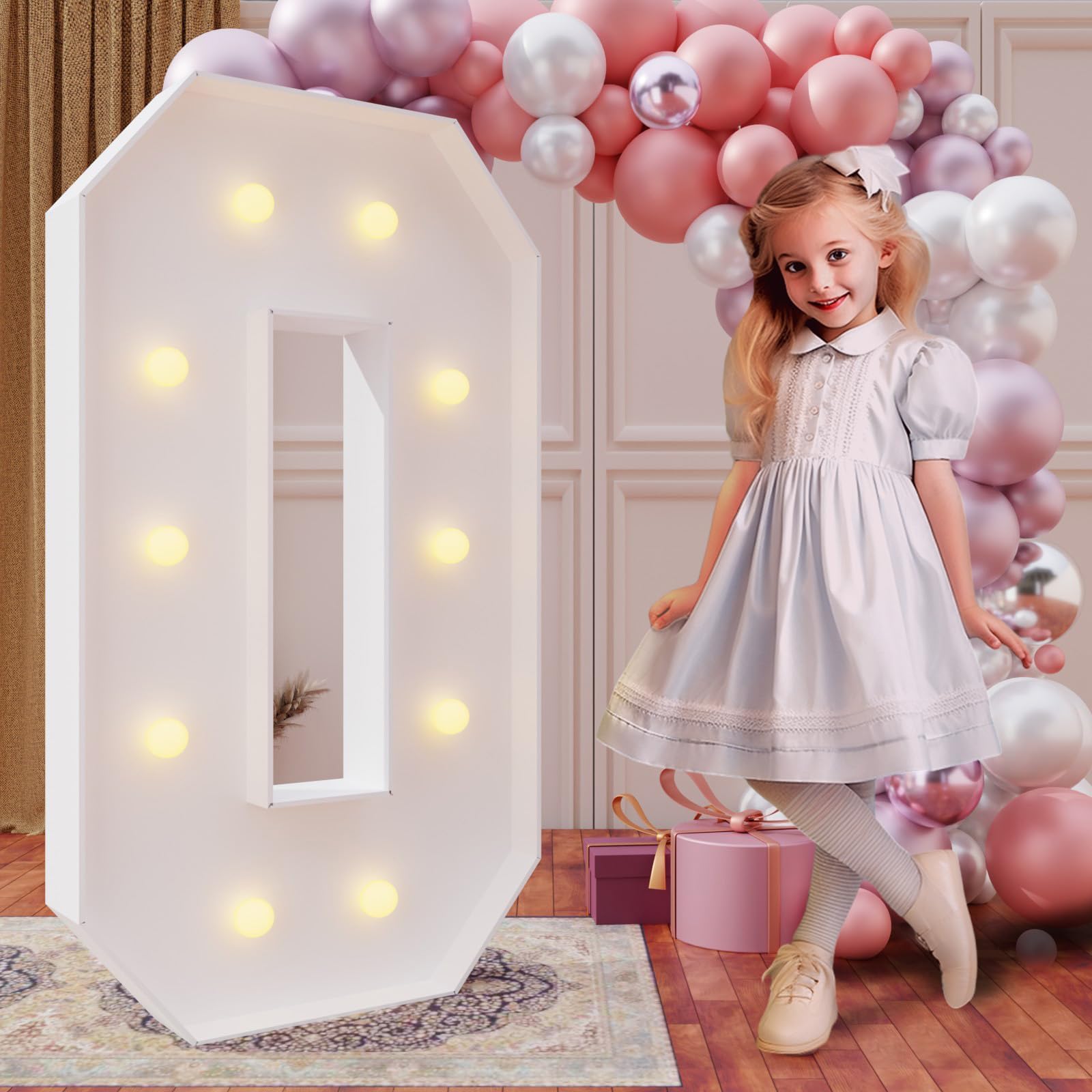 imprsv 4FT Marquee Light Up Letters for Birthday Party Decorations Large Marquee Letters for Wedding Event Bridal Shower Engagement Anniversarty Party