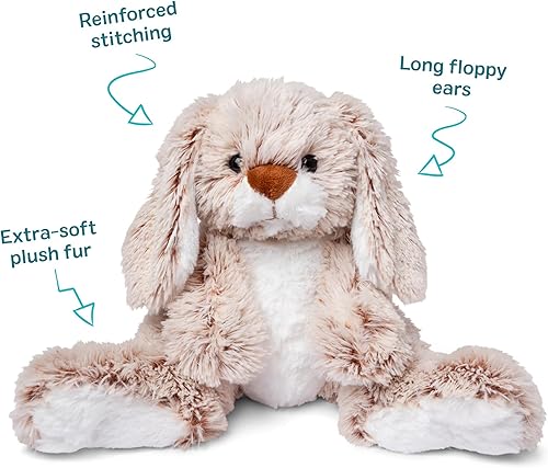 Miniatura 6 de Melissa & Doug Burrow Bunny Stuffed Animal Plushie with Big Feet, Floppy Ears & Fluffy Tail, Adorable Pretend Play Toddler Toys for Girls & Boys 3+