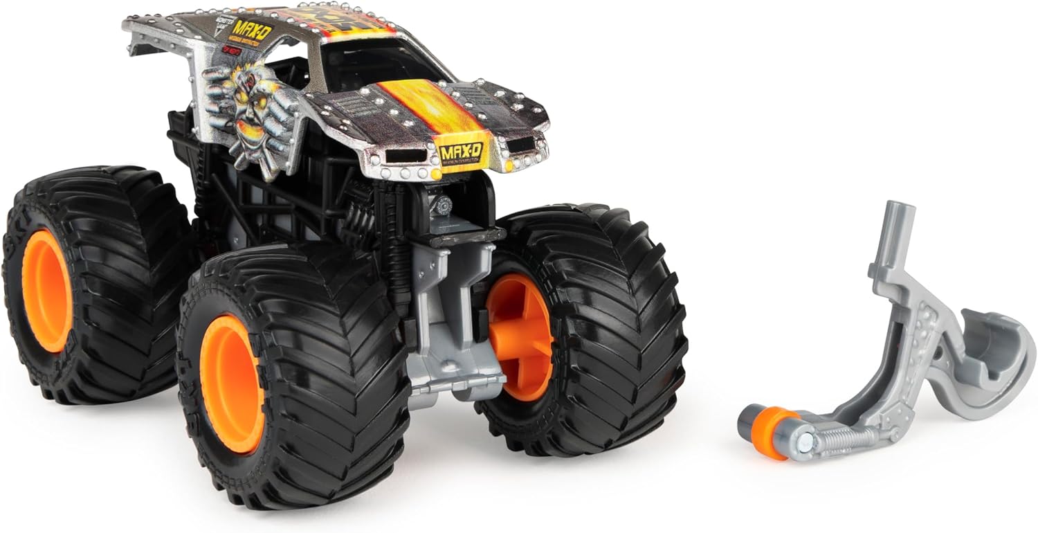 Monster Jam 2021 Spin Master 1:64 Diecast Monster Truck with Wheelie Bar: Legacy Trucks Max-D