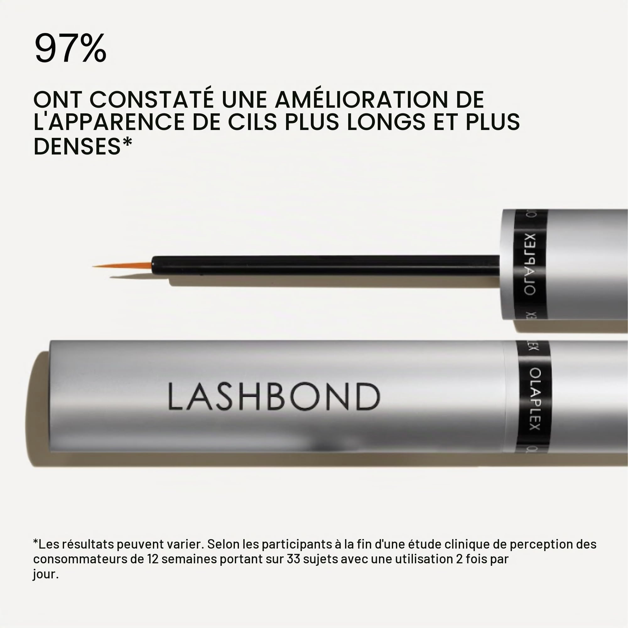 Olaplex Sérum de Croissance des Cils, Sérum Transparent pour des Cils Plus Longs et Plus Fournis, Usage Quotidien, Résultats en Aussi Peu que 2 Semaines, Sans Sulfate, 4,5ml