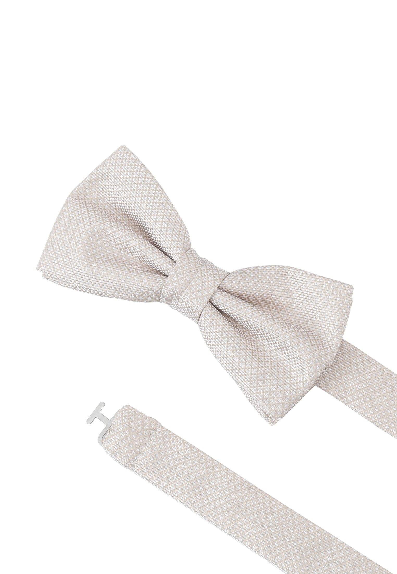 Set Fliege + Tuch Micro - Hellbeige