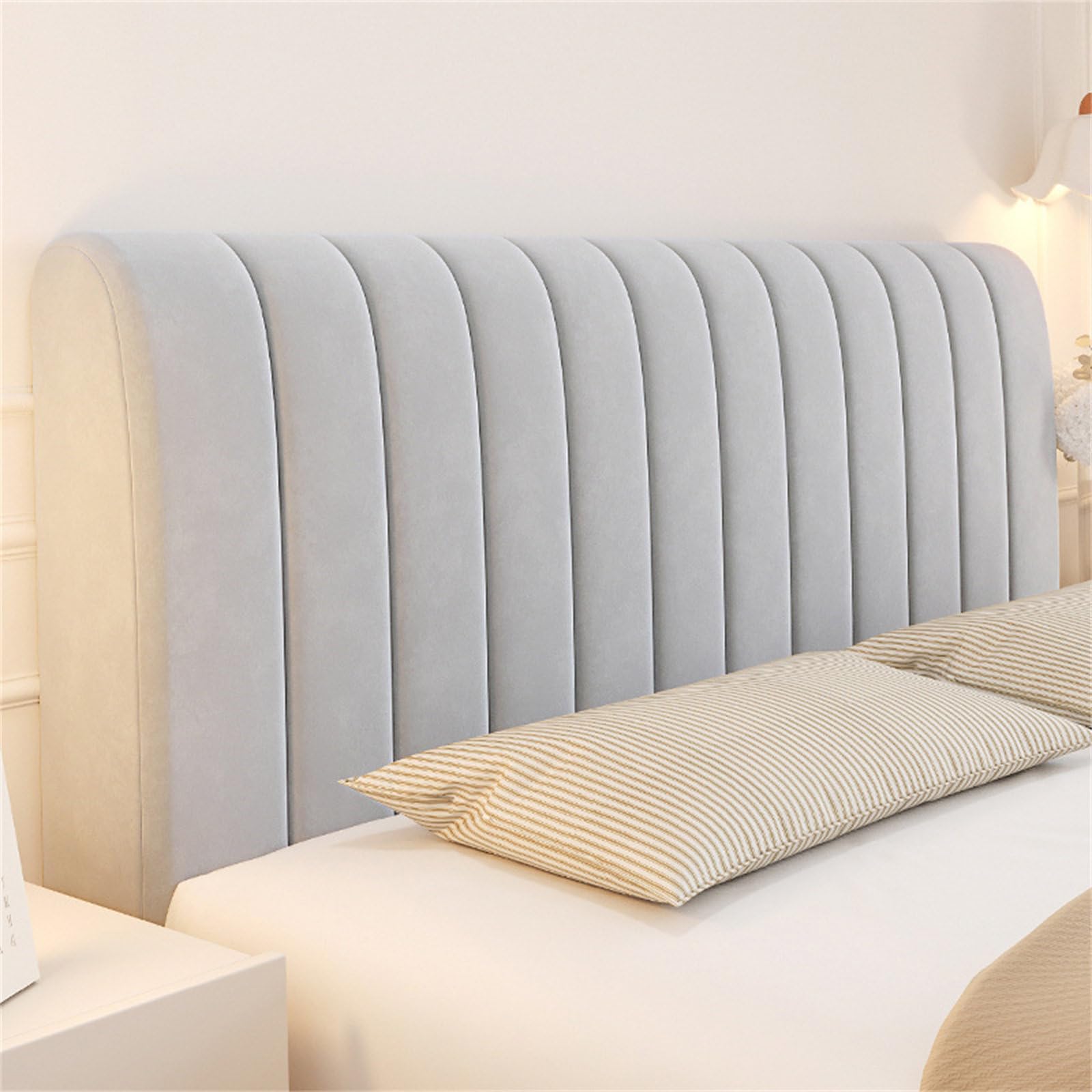 Chickwin Headboard Cover, Anti-Collision Headboard Cover, Elastic Headboard Protection Cover, Headboard Protector for Decoration (160 cm, Anthracite) โ image 1