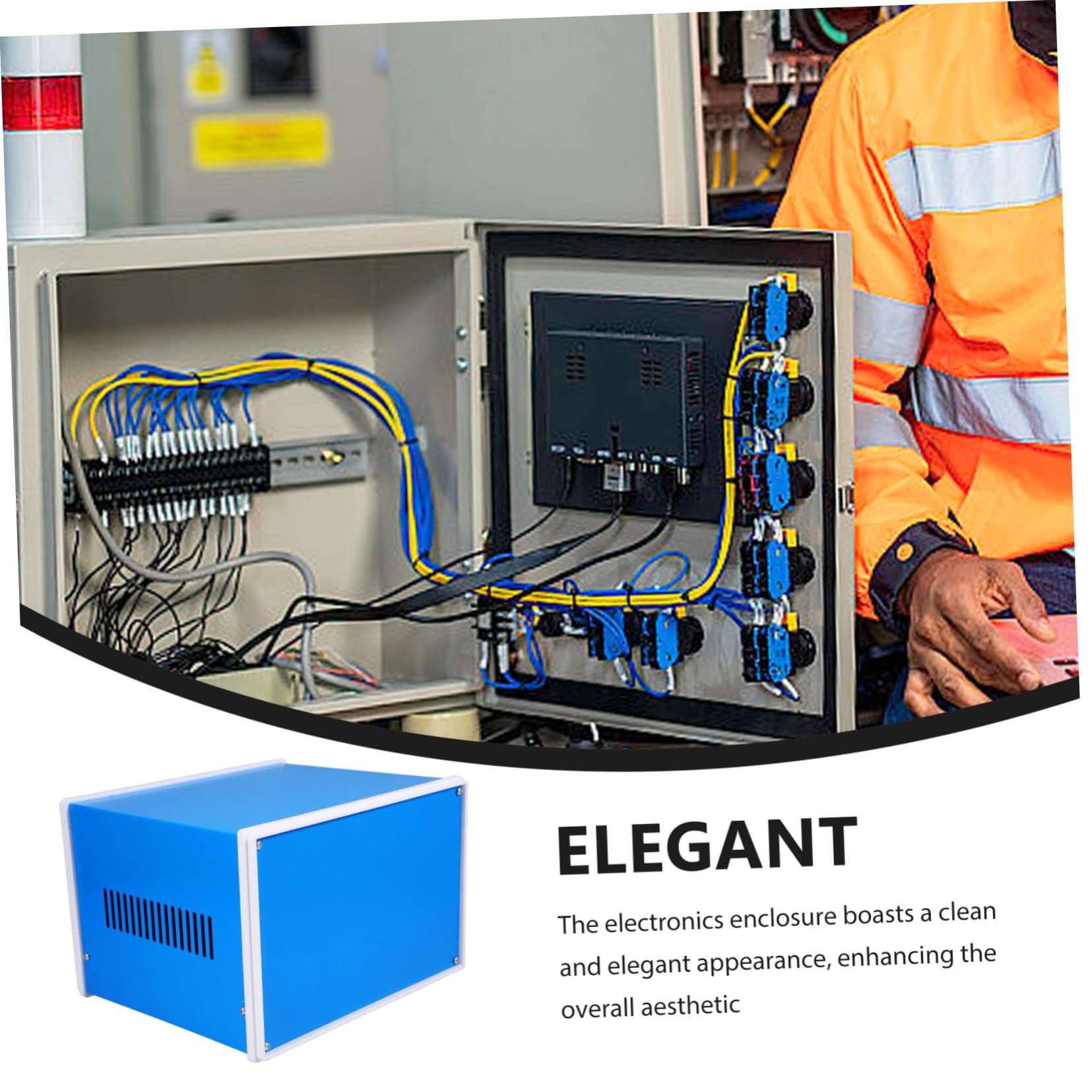 Artibetter Metall Anschlusskasten Elektronikgehäuse aus Stahlblech Verteilerkasten Projektbox Selbstgemacht Elektronikgehäuse 140x210x180mm für Elektroinstallationen