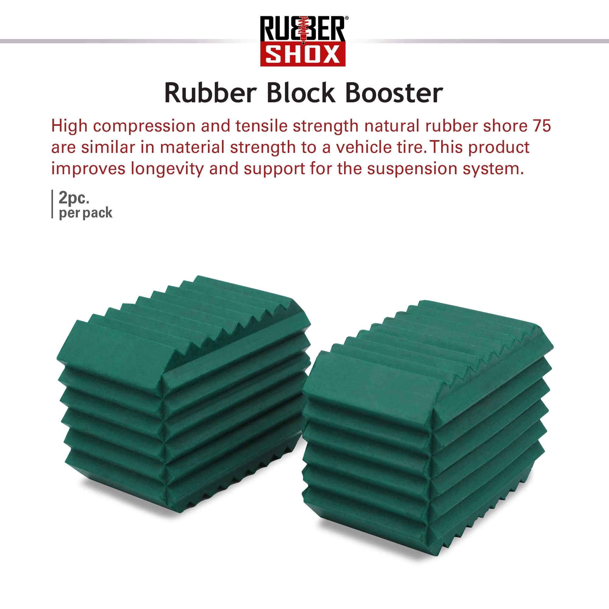 DuraTPE U.S. RubberShox Automotive Coil Spring Block Boosters Series Pack, Performance Enhancement for Car Coil Spring Shock Absorption and Protection of Auto Suspension System (2.75" x 2" x 1.75")