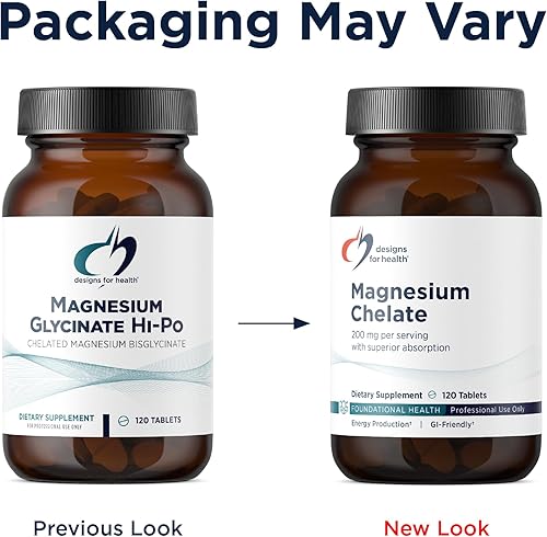 Miniatura 5 de Designs for Health Magnesium Chelate Tablets - 200mg Magnesium Bisglycinate Chelate - Non-GMO Supplement Designed to be Easier on The Stomach (120