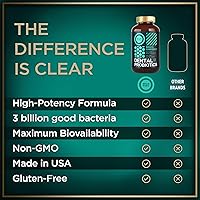 Vista 4 de Probióticos orales para el mal aliento bucal, probióticos dentales para dientes y encías, tratamiento avanzado para el mal aliento de 3 mil millones