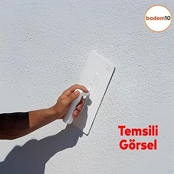 Badem10 Master Sıva Malası Plastik Saplı Kaleterasit Mala Sıva İnşaat Duvar Harç Alçı Yalıtım 140x280 mm