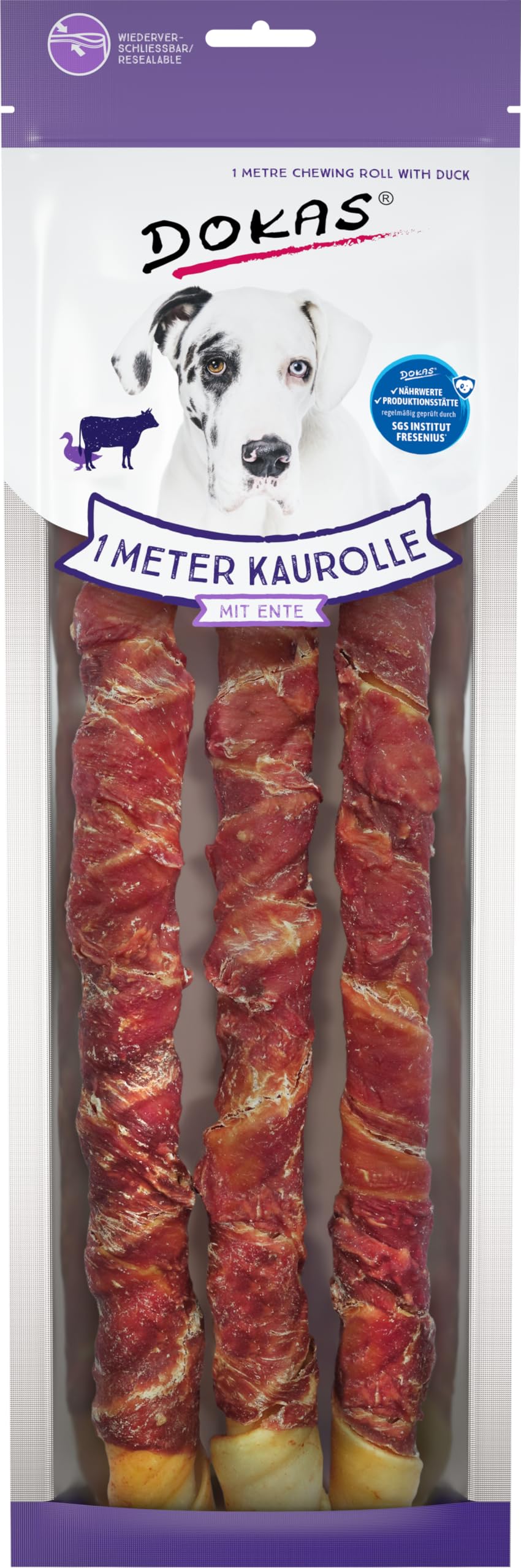 DOKAS Kaustange – Getreidefreier Premium Kausnack für Hunde