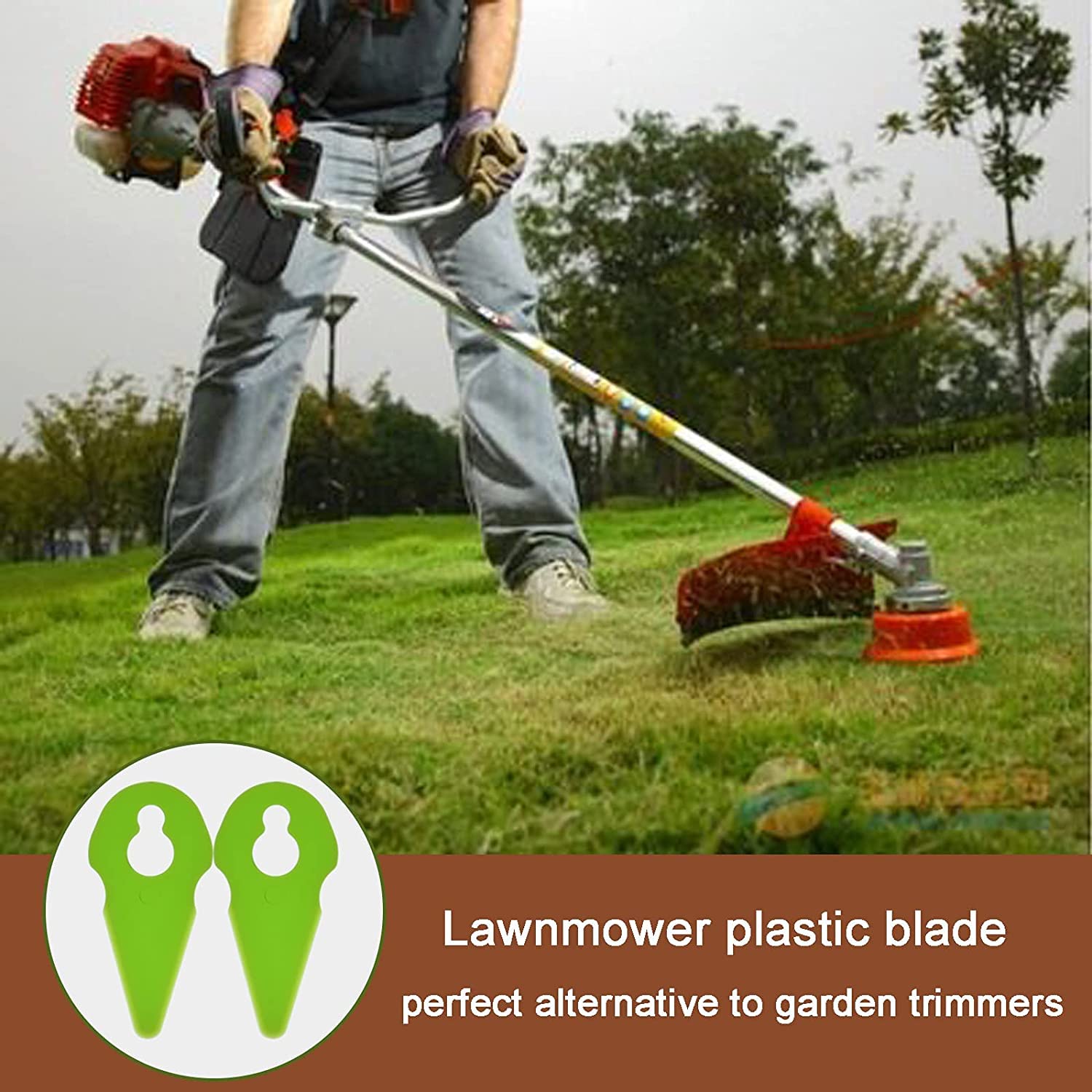 Spares2go Plastic Blades For Gtech GT3.0 GT4.0 Grass Trimmer Strimmer (Pack Of 40