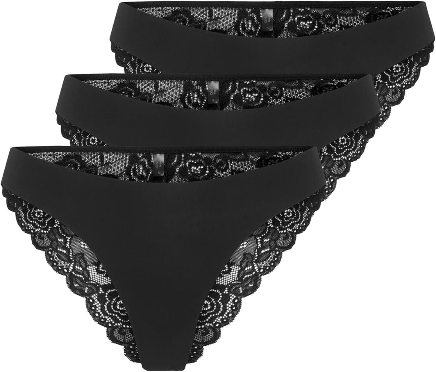 ONLY Womens Onlchloe Lace Brazil 3-Pack Noos AccOnlchloe Lace Brazil 3-Pack Noos Acc