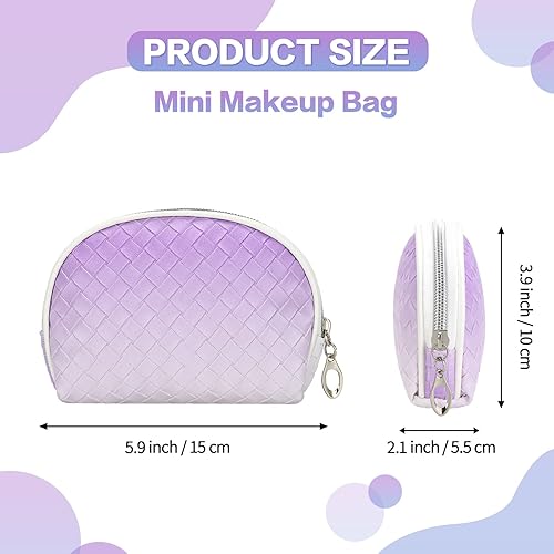 Miniatura 10 de HAOGUAGUA Bolsa de maquillaje de viaje de 6 piezas, bolsa organizadora de cosméticos impermeable con cremallera, pequeña bolsa con cremallera para