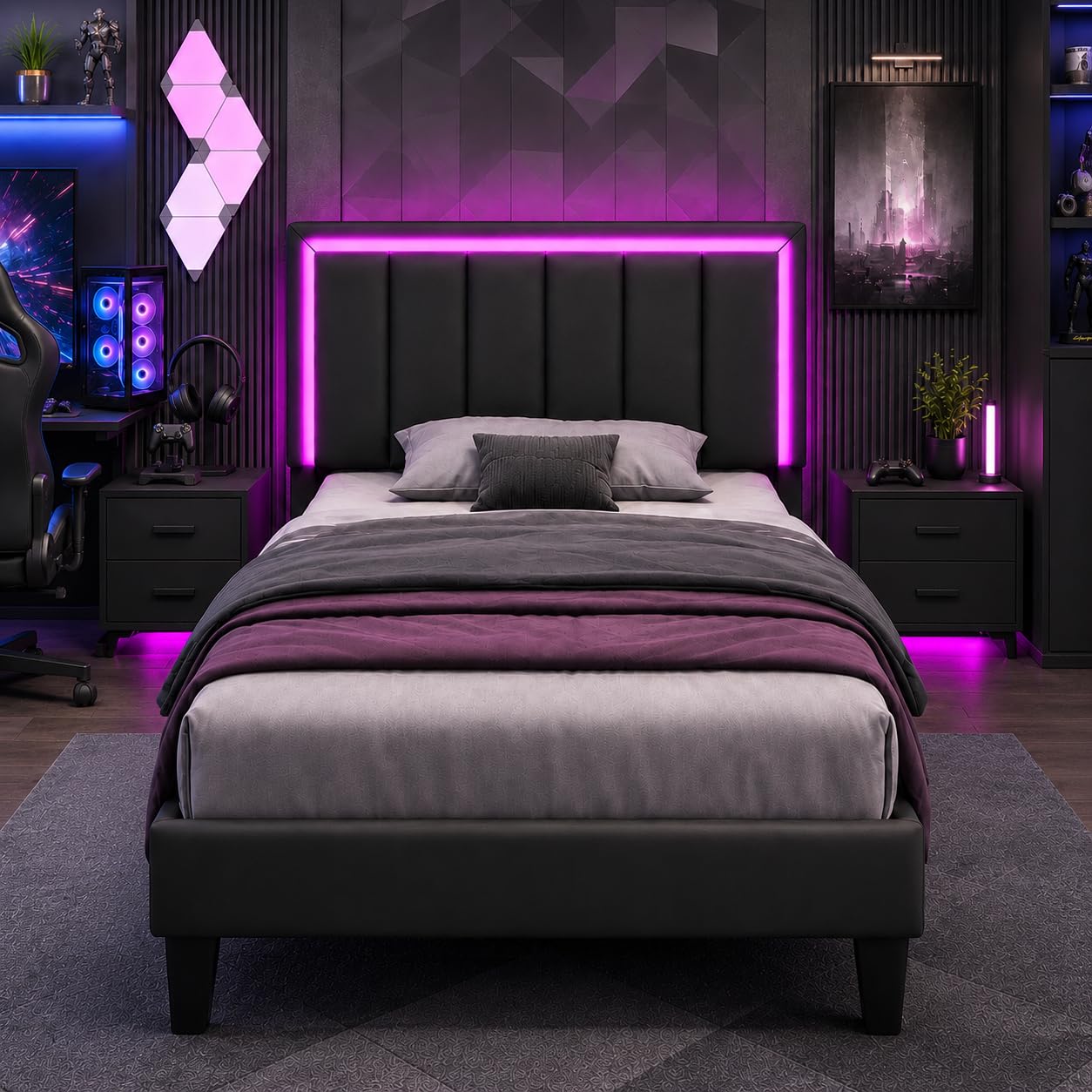 IMMERSTABLE Faux Leather LED
