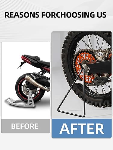 Miniatura 5 de JFG Racing Soporte triangular universal para motocross, soporte universal para rueda lateral trasera para Dirt Pit Bike Supermoto Motocross Enduro,