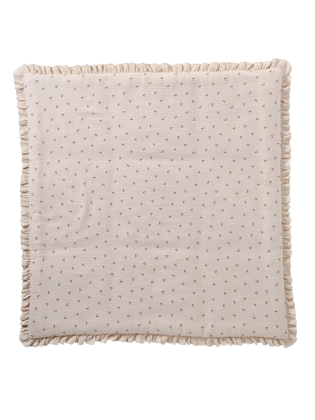 VERTBAUDET Tapis de Sol/​Fond de Parc Cherry Beige imprimé 75X100