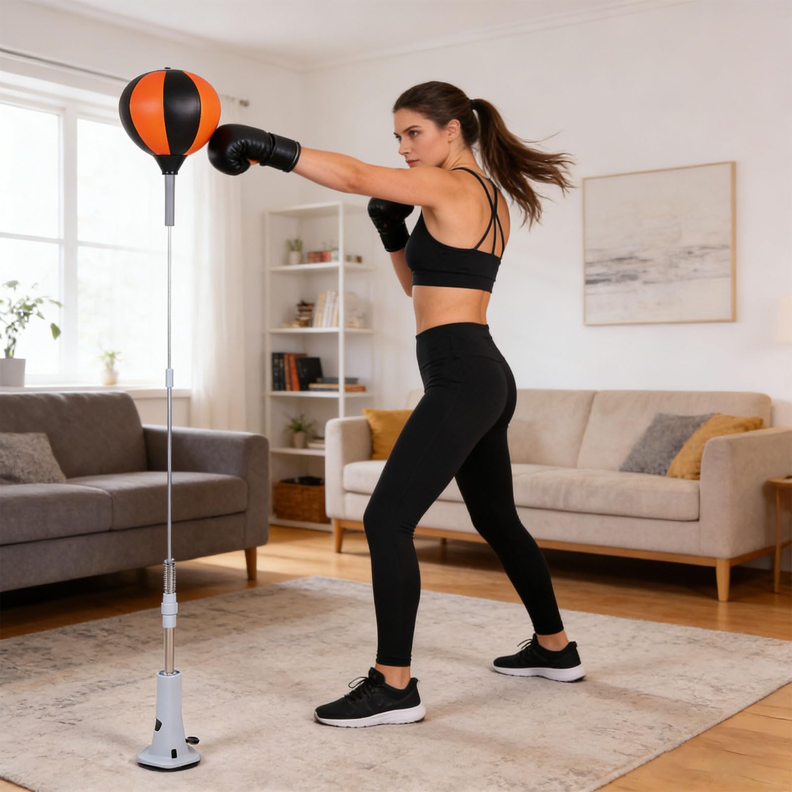 Velocidad de boxeo ajustable con rebotes rápidos para entrenamiento en casa, adolescentes y adultos, pelota de velocidad de boxeo