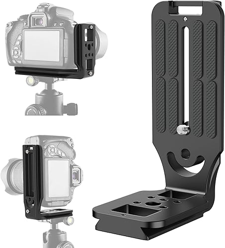 (Real Single One) Cámara DSLR Soporte L Placa de liberación rápida Vertical Horizontal Trípode de conmutación Compatible con Canon Nikon Sony DJI