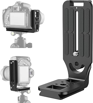 Real Single One DSLR Camera L Bracket Quick Release Plate Vertical Horizontal Switching Tripod Compatible with Canon Nikon Sony DJI Ronin Zhiyun Stabilizer Tripod Monopod Cant fit Manfrotto