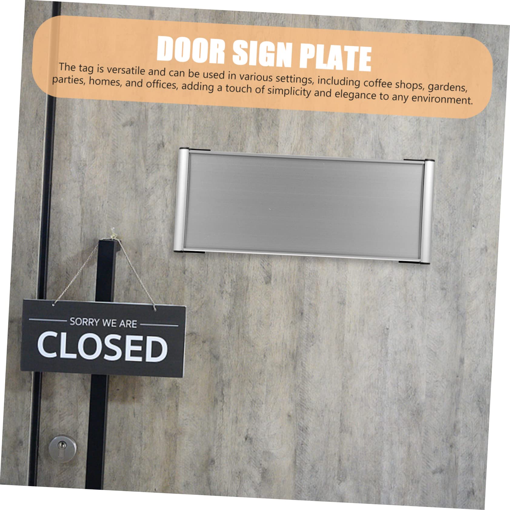 12piezas Placa De Nombre De De Personalizable Para Puerta Letrero De Doble Cara Para Identificación De Negocios y