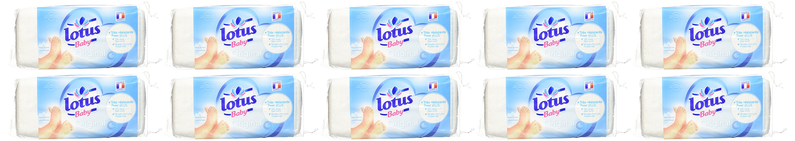 Lotus Baby Original Coton bébé lot de 10 paquets de 70 cotons