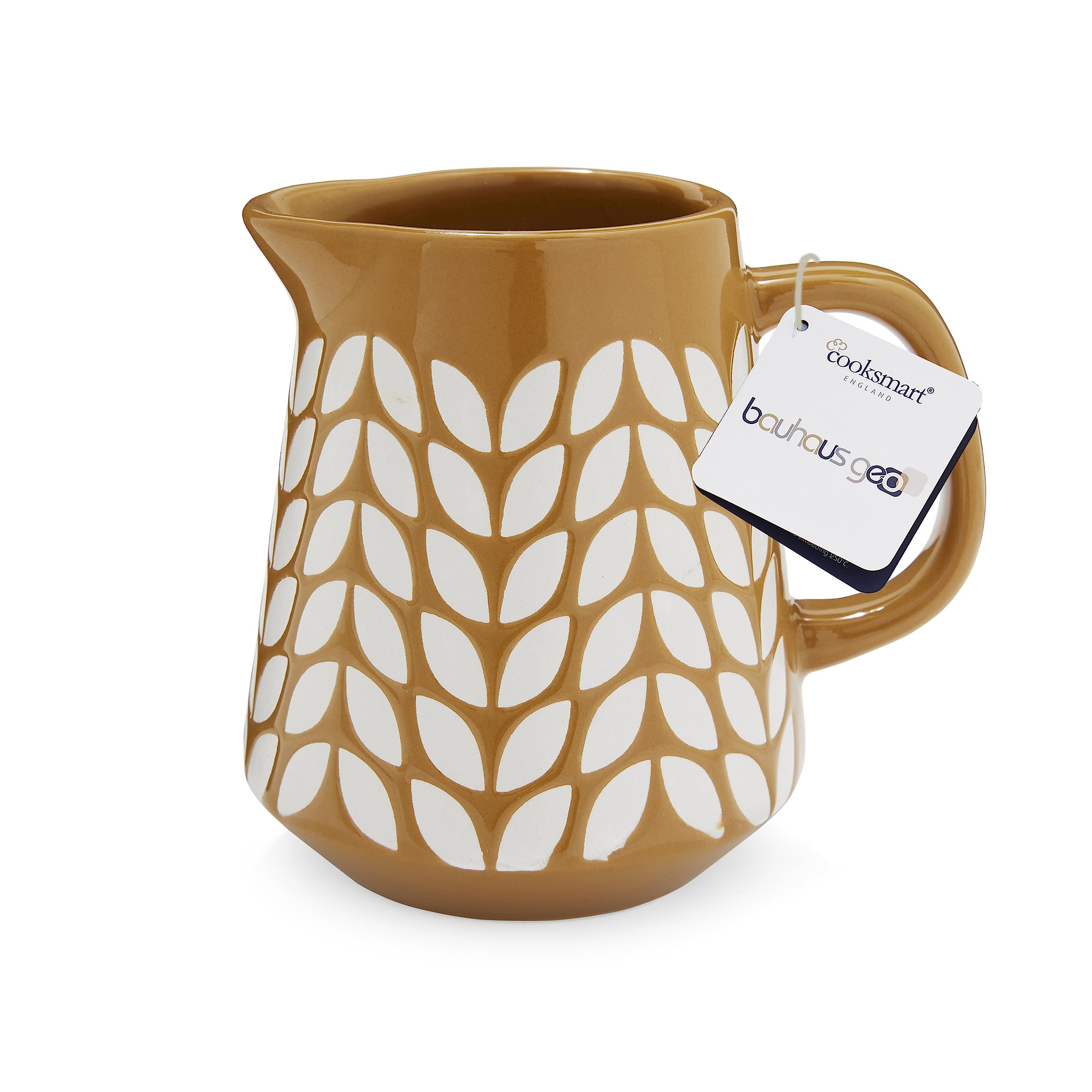 Cooksmart Bauhaus Geo British Designed Small Jug | Ceramic Jug For Multiple Use In The Kitchen | Jugs For Everday Use