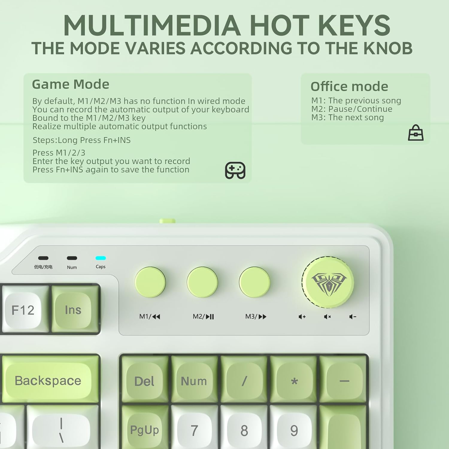 Aula F3099 Keyboard Multimedia Hot Keys