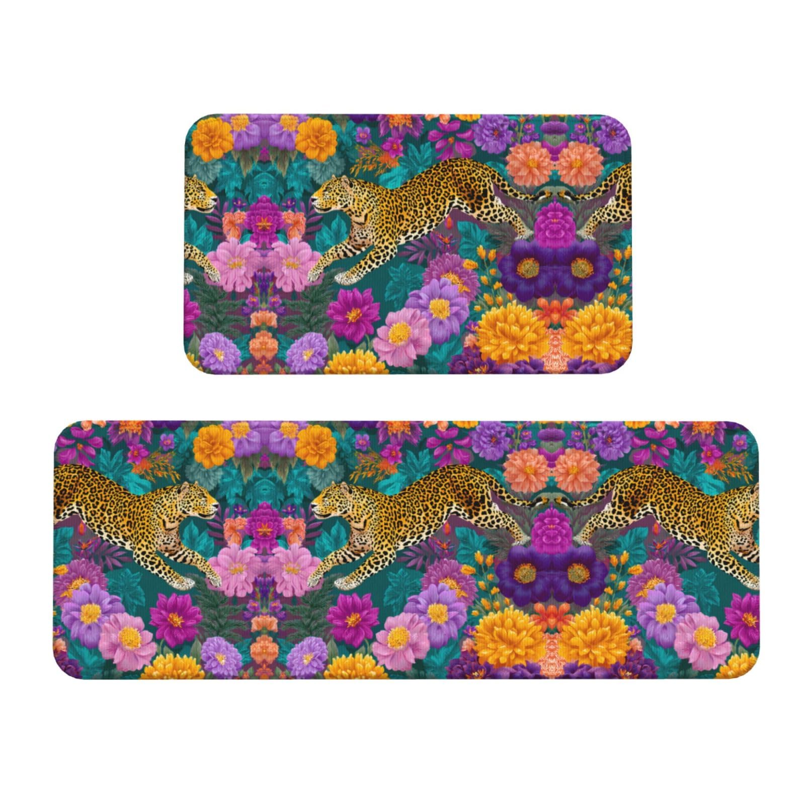 Juego de alfombrillas de cocina estampadas, un detalle funcional y decorativo ideal