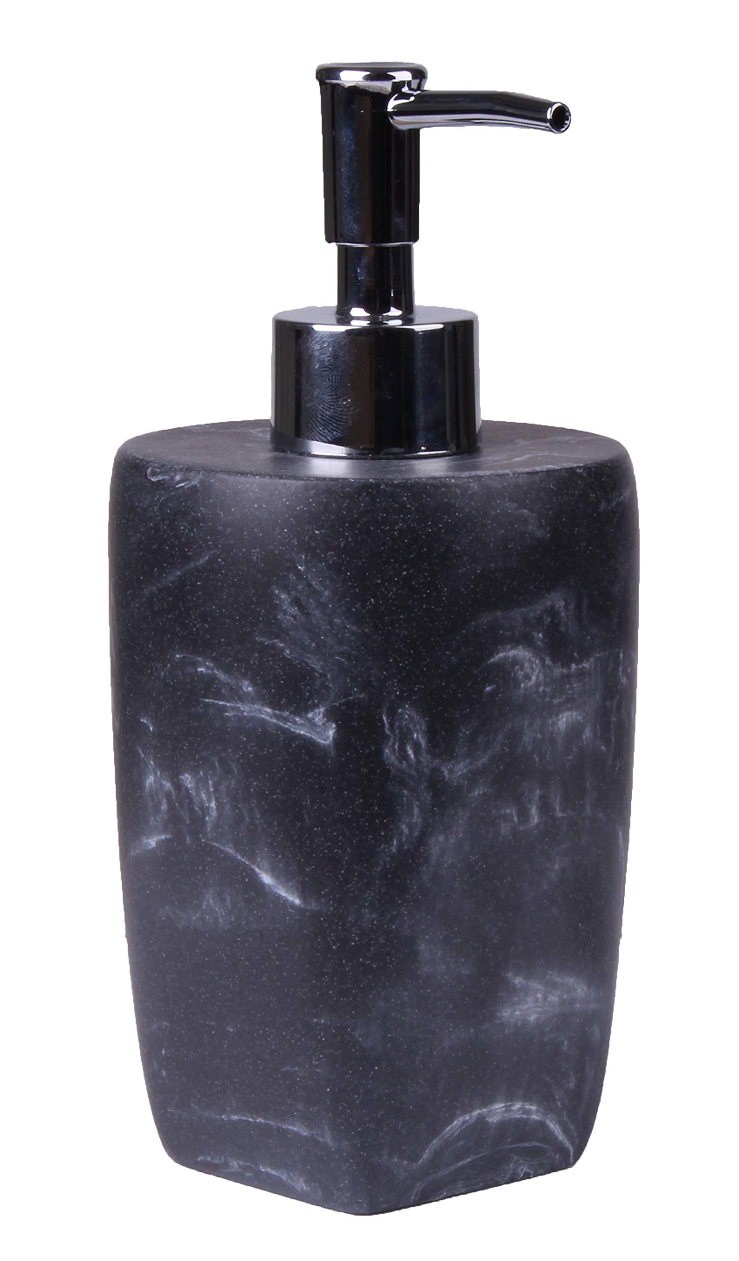 Showerdrape Grey Marble Octavia- Effect Freestanding Liquid Soap Dispenser & Storage