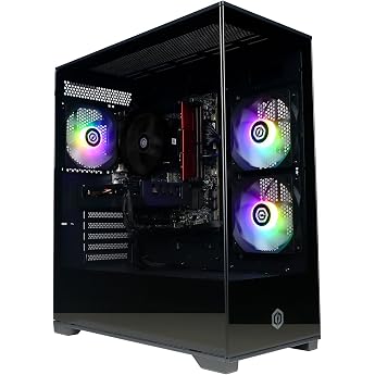 CYBERPOWERPC Wyvern Gaming PC - AMD Ryzen 7 5700X, Nvidia RTX 5060 Ti, 16GB RAM, 1TB NVMe SSD, 650W PSU, Wi-Fi, Windows 11, P