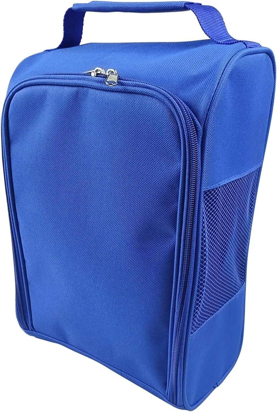 Portable Mini Golf Shoe Bag Nylon Oxford Lightweight Travel Handbag | Compact, lightweight Oxford bag for golf shoes; easy carry for travel or daily use.(Blue)