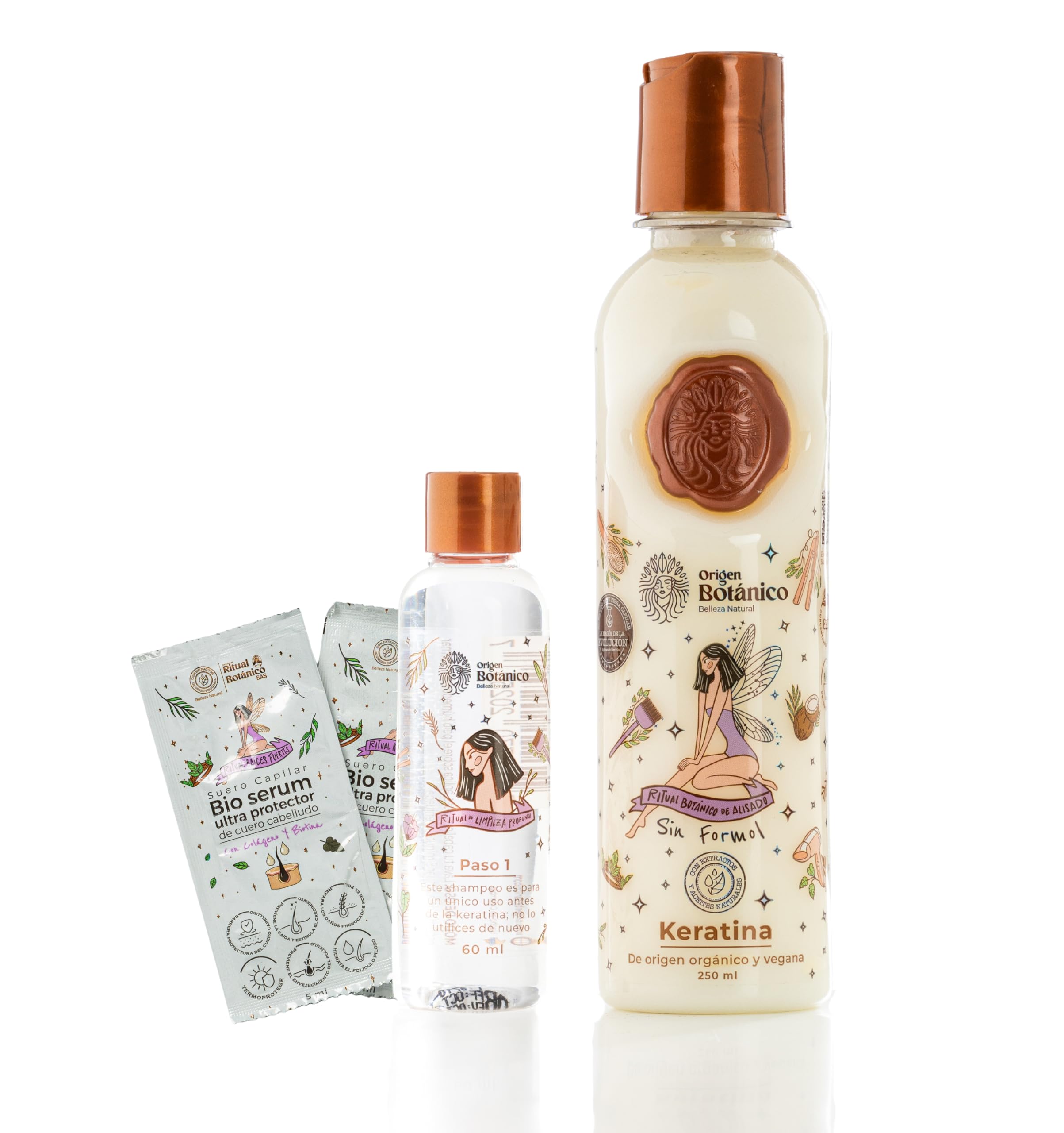 Origen Botanico Keratin Hair Treatment - 250ml – Keratina Para Alisar El Pelo (Keratin 250 ML)