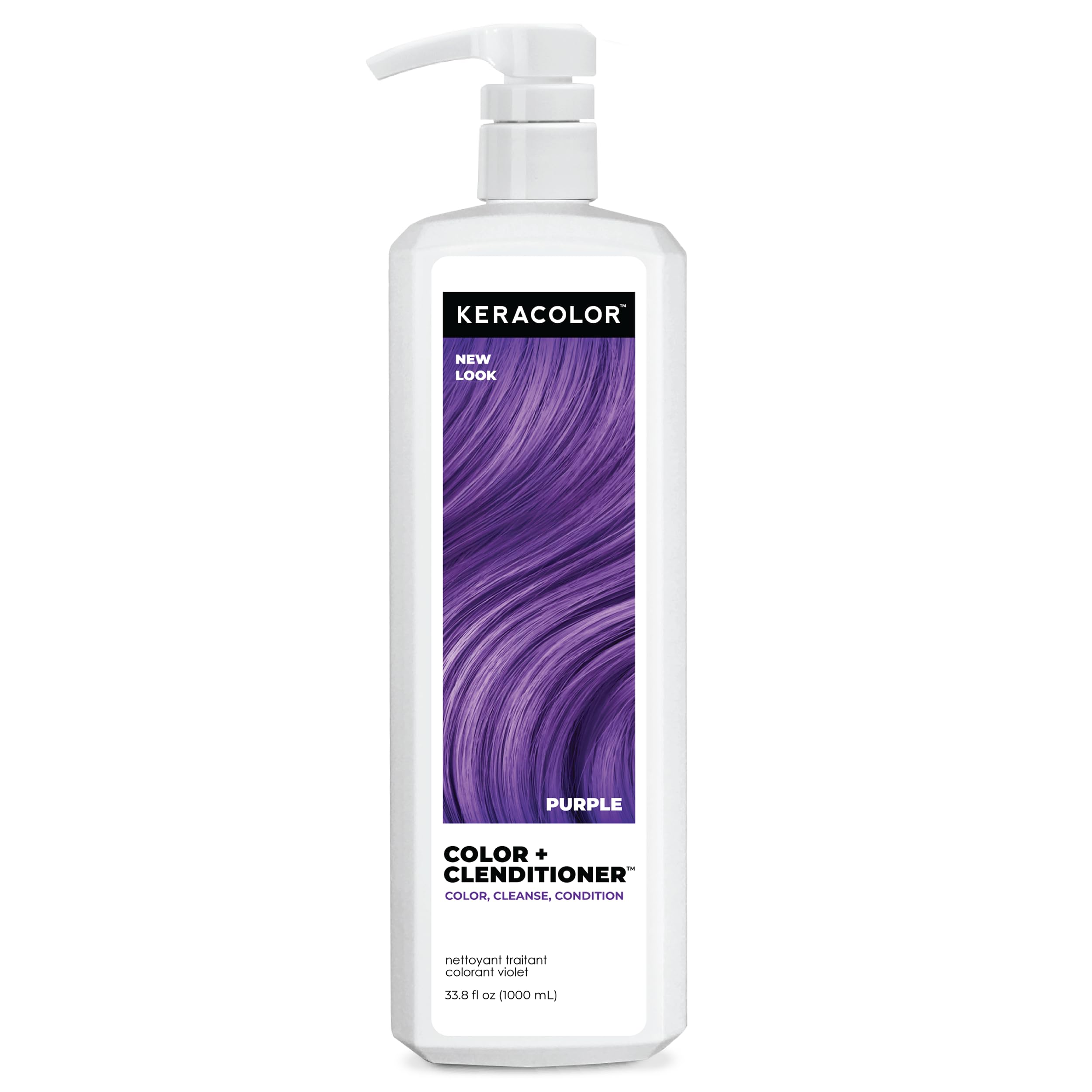 Color + Clenditioner 3-in-1 Color-Depositing Conditioner, Gentle Cleansing Conditioner Infusing Semi-Permanent Hair Color, 9 Shades, 33.8 Fl Oz