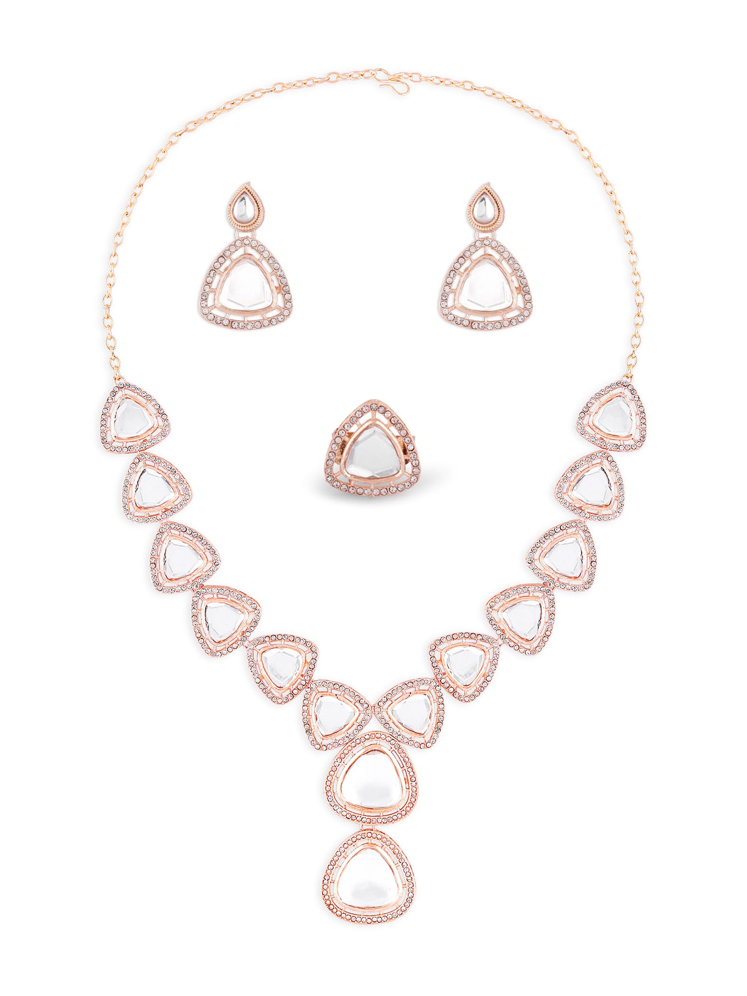 See full amazon price history chart for ZAVERI PEARLS Gold Tone Artificial Stones & Austrian Diamonds Necklace Earring & Ring Set For Women-ZPFK16492 ZAVERI PEARLS Gold Tone Artificial Stones & Austrian Diamonds Necklace Earring & Ring Set For Women-ZPFK16492 (B0CGNVJJ2P) Amazon Price History, Amazon Price Tracker