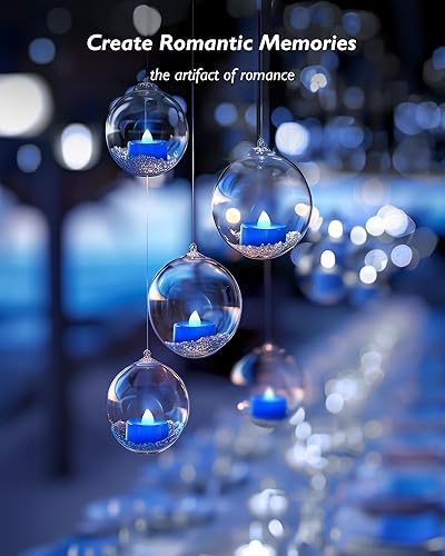 Miniatura 33 de Amagic Paquete de 24 velas de té a pilas, velas falsas, velas LED sin llama para Halloween, boda, votivo, festival, decoración de mesa