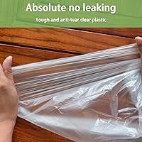 Vista 4 de 20 paños de plástico para pintor, cubierta impermeable antipolvo para muebles, lona desechable de 9 x 12 pies para pintura y funda de sofá