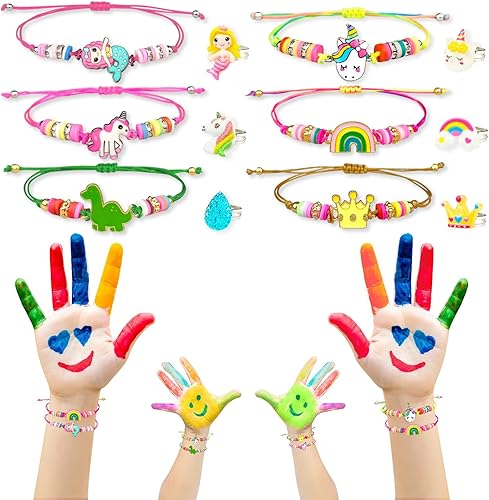 Miniatura 4 de Relleno de cesta de Pascua para niñas y niños, huevos de Pascua rellenos de 6 huevos con pulsera colorida y anillo en el interior, huevos de Pascua