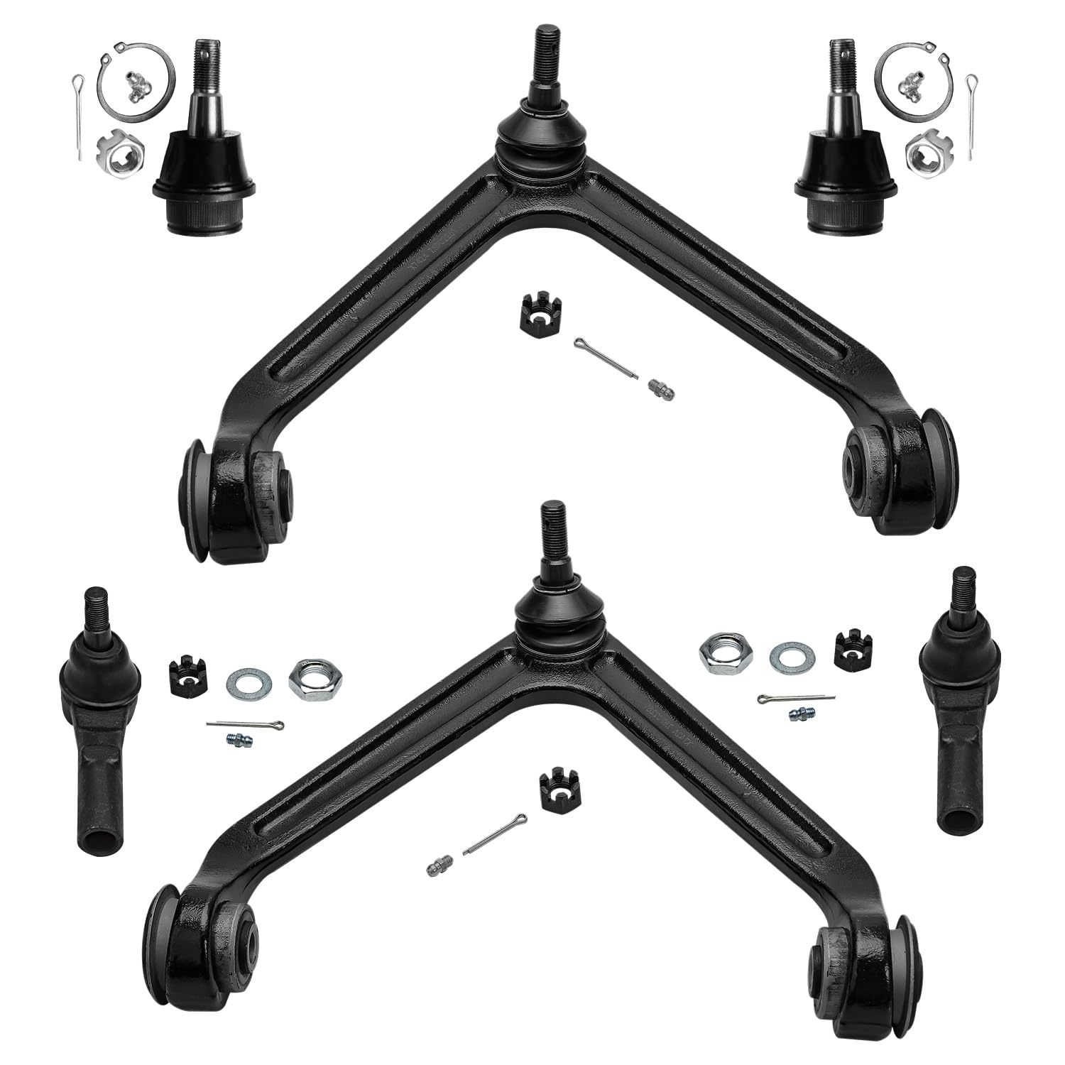 Detroit Axle - Front End 6pc Suspension Kit for 02-05 Dodge Ram 1500, 2002