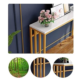 Amazon｜エントランス台, 当世風シンプル木製コンソールテーブル