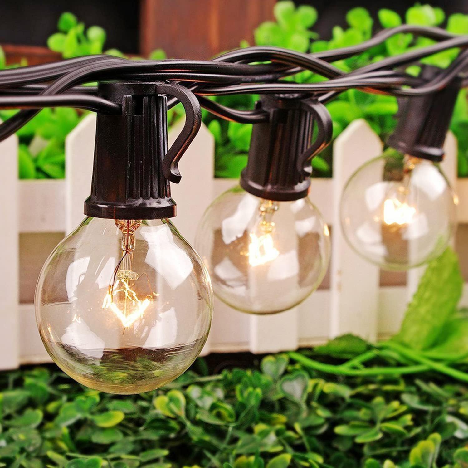 SkrLights Outdoor Fairy Lights G40 7.6 m 25 Bulbs Garden Fairy Lights